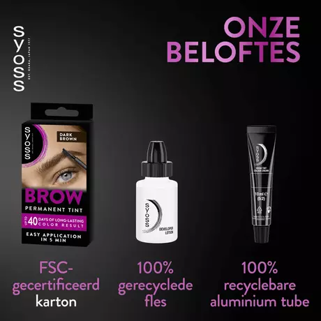 Syoss Browtint Wenkbrauw Verf Donkerbruin 1 stuk