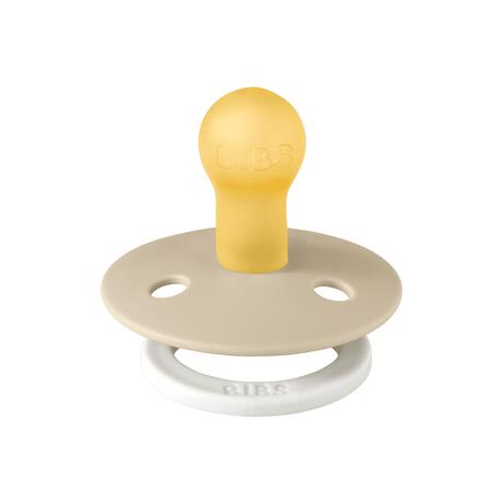 BIBS Glow in the dark Fopspeen Two Pack Natuurlijk Rubber Sage/Vanilla Maat 1