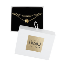 BiSjU Jewellery Armband Duo Links & Sparkle Gold Plated 