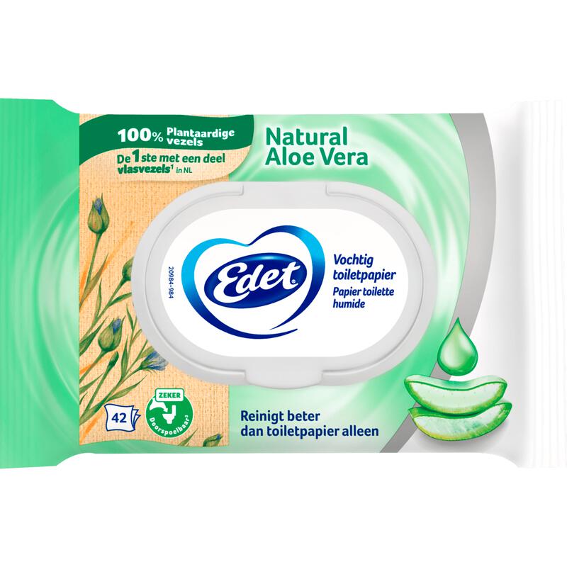 Edet Aloë Vera Vochting Toiletpapier 42 stuks