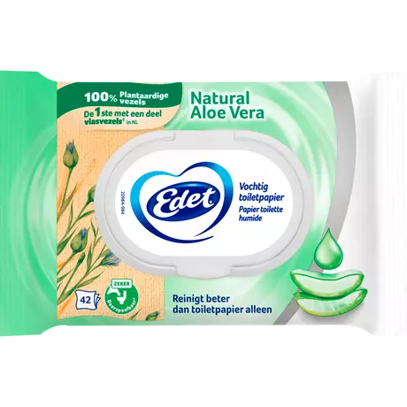 Edet Aloë Vera Vochting Toiletpapier 42 stuks