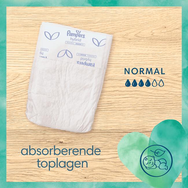 Pampers Harmonie Hybrid Wegwerpbare Toplagen Normaal 25 Stuks