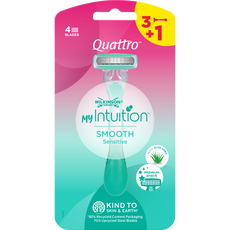 Wilkinson QUATTRO myIntuition disposables Smooth Sensitive 3+1