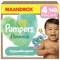 Pampers Harmonie Maandbox Luiers Maat 4 9-14 KG 140 stuks