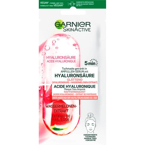 Garnier SkinActive Ampul Sheet Masker Met Watermeloen & Hyaluronzuur