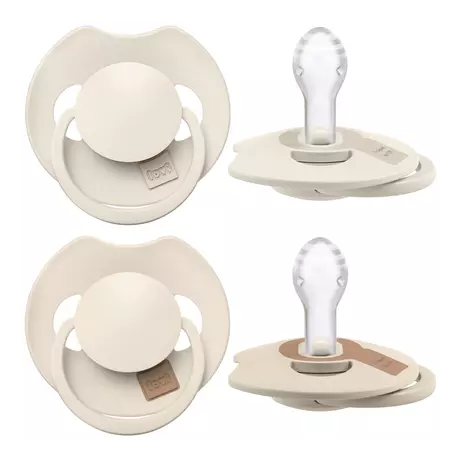 Difrax LOVI Prime Fopspeen 6-18M Coconut/Ivory 2 stuks