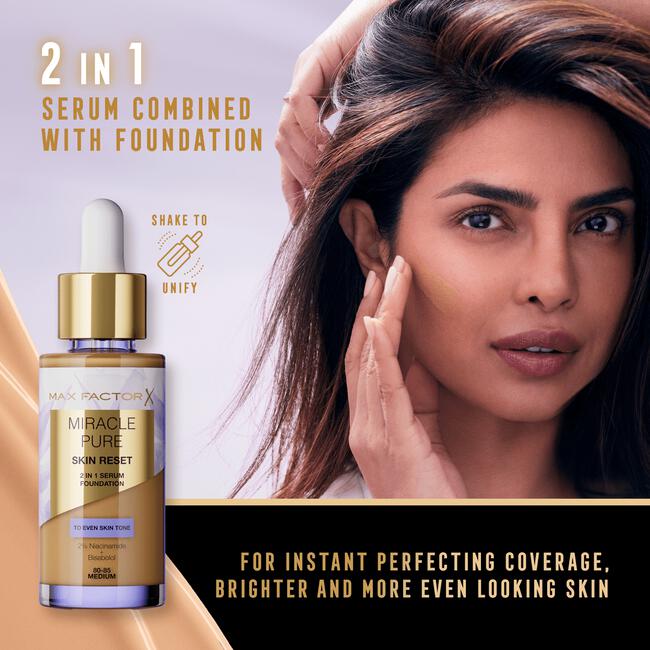 Max Factor Miracle Pure Serum Foundation 30-40 Fair To Light 30 ML