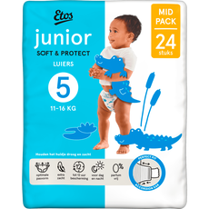 Etos Luiers Junior Maat 5 11-16 kg Mid Pack 24 stuks