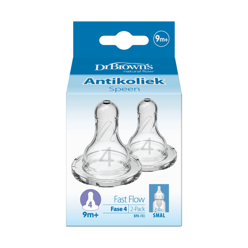 Dr. Brown’s Flesspeen Fase 4 9+ MaandenSmalle Halsfles 2 stuks