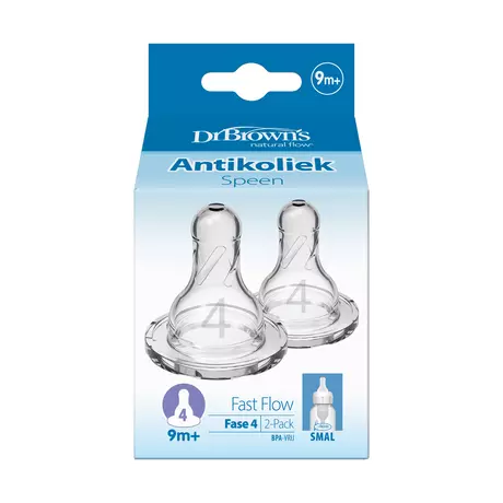 Dr. Brown’s Flesspeen Fase 4 9+ MaandenSmalle Halsfles 2 stuks