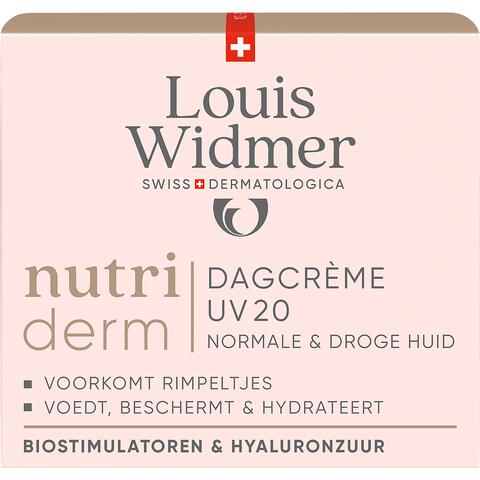 Louis Widmer Nutriderm Dagcrème UV SPF 20 Licht Geparfumeerd 50 ML
