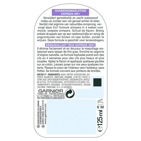 Garnier Skin Naturals 2-in-1 Oogreinigingslotion 125 ML