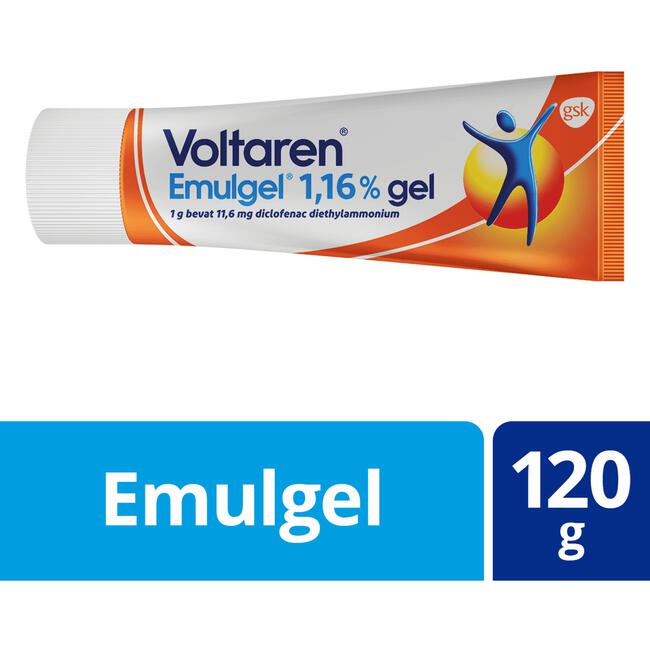 Voltaren Emulgel 1,16% (diclofenac) Bij Gewrichtspijn In Knie En Vinger 120 GR