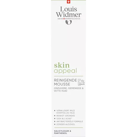 Louis Widmer Skinappeal Reinigende Mousse Zonder Parfum 150 ML