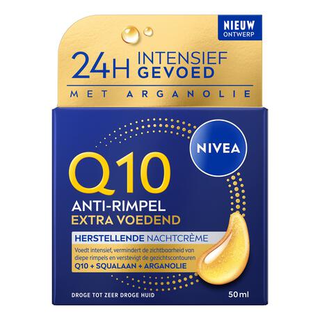 NIVEA Q10 Power Anti-Rimpel Extra Voedend Herstellende Nachtcrème 50 ML