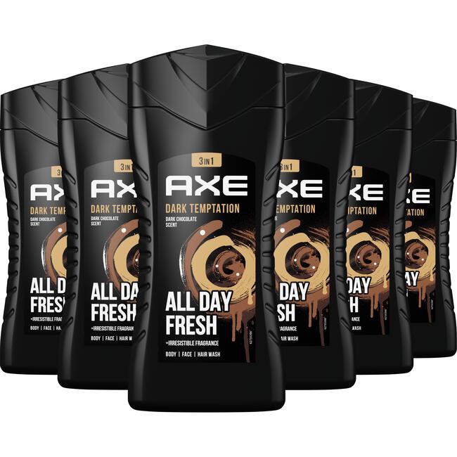 Axe Dark Temptation 3-in-1 Douchegel 250 ML Multipack 6 stuks