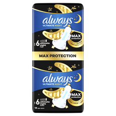 Always Ultimate Night Maandverband Met Vleugels 14 Stuks