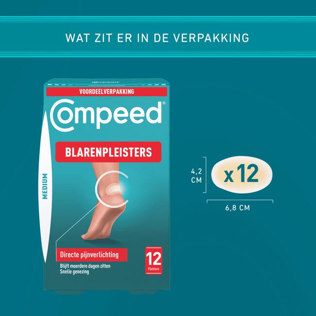 ik ben verdwaald Schrijf op Flash Compeed Blarenpleisters Medium 12 Pleisters 12 EA | Etos