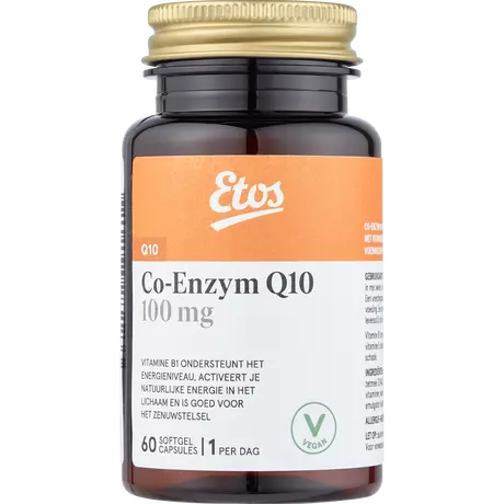 Etos Co-Enzym Q10 100 MG Vegan Capsules 60 stuks