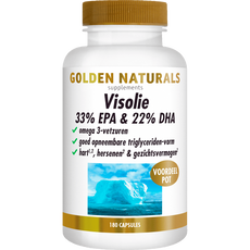 Golden Naturals Visolie 33% EPA & 22% DHA Softgel Capsules 180 stuks