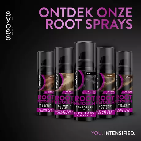 Syoss Uitgoeispray Zwart 120 ML