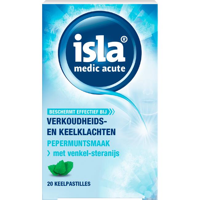 isla Medic Acute Pepermunt Keelpastilles
