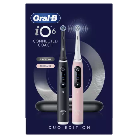 Oral-B iO 6 Zwart & Roze Duo Elektrische Tandenborstels
