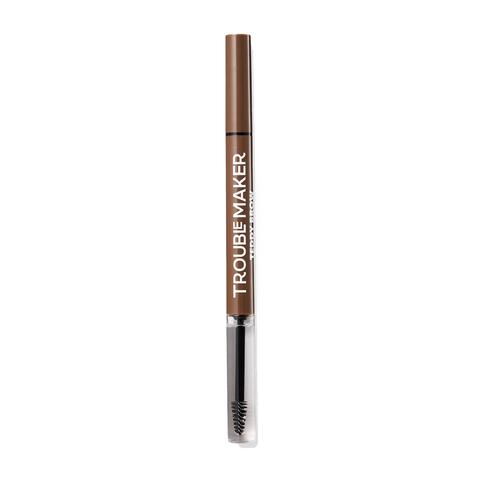 Trouble Maker Teddy Brow 2-In-1 Gel + Brow Pen Medium Brown