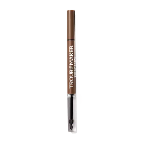 Trouble Maker Teddy Brow 2-In-1 Gel + Brow Pen Medium Brown