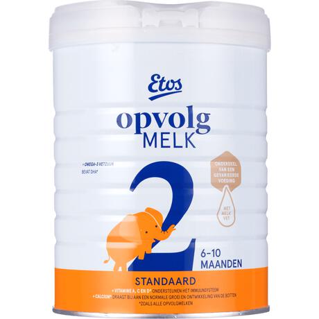 Etos Opvolgmelk Standaard 2 met melkvet voor baby's van 6 - 10 maanden - 800 gram