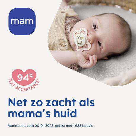 MAM Supreme Fopspenen 16M+ Uni 2 stuks