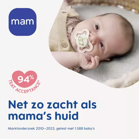 MAM Supreme Fopspeen 16+ maanden Beige 2 stuks&nbsp;