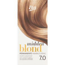 Etos Permanente Haarkleuring 7.0 Midden Blond 120 ML