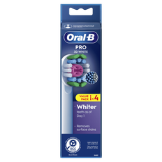 Oral-B 3D White Opzetborstels Wit 4 Stuks