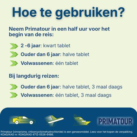 Primatour Tabletten 10 stuks