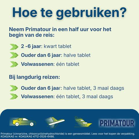 Primatour Tabletten 10 stuks
