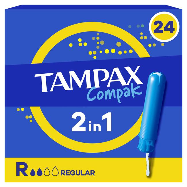 Tampax Compak Regular Tampons Met Inbrenghuls 24 Stuks