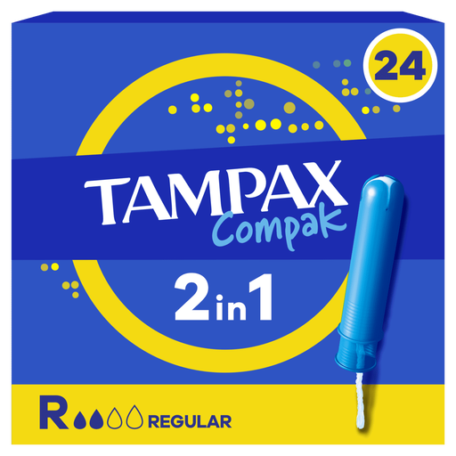 Tampax Compak Regular Tampons Met Inbrenghuls 24 stuks