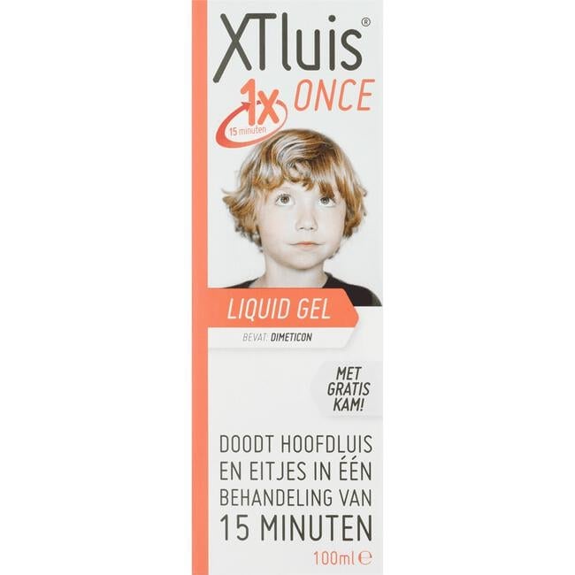 XTluis Once Liquid Gel 100 ML Dood Hoofdluis en Eitjes Inclusief Luizenkam
