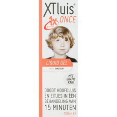 XTluis Once Liquid Gel 100 ML Dood Hoofdluis en Eitjes Inclusief Luizenkam