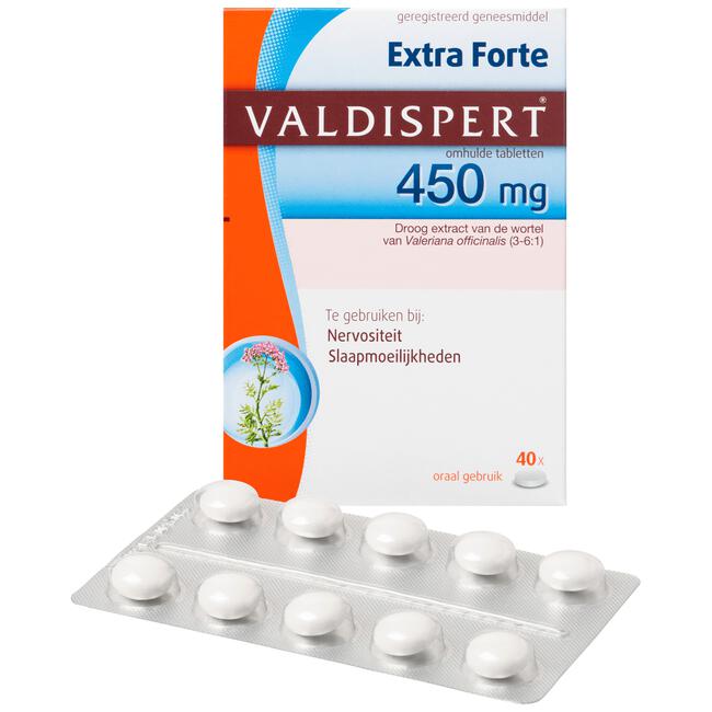 Valdispert Extra Forte 450 mg 40 tabletten