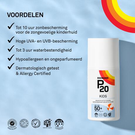 P20 Suncare For Kids Zonnebrand SPF50+ 200 ML