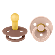 Bibs Fopspeen Two Pack Natuurlijk Rubber Woodchuck Blush Size 2