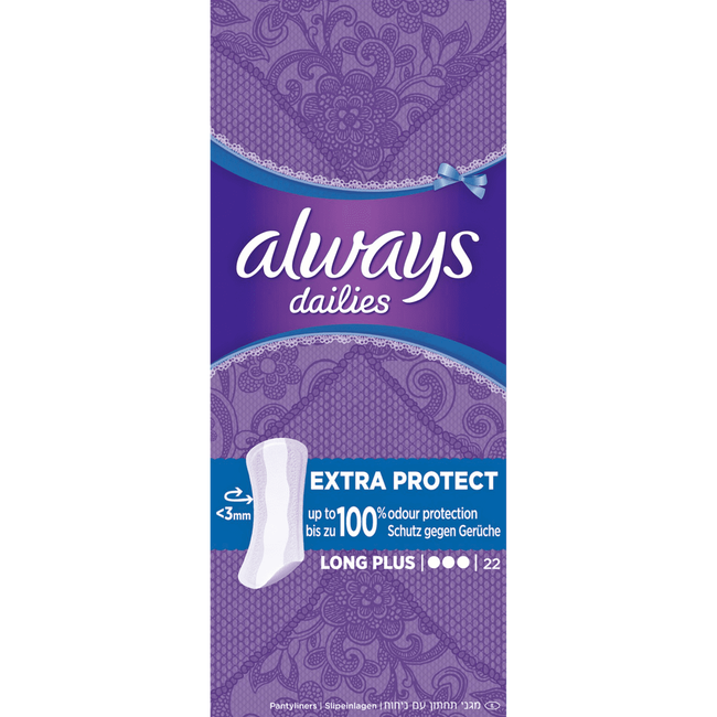 Always Dailies Extra Protect Inlegkruisjes Long Plus