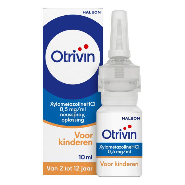 Otrivin Xylometazoline HCI 0,5 mg/ml Kinder Neusspray bij een Verstopte Neus 10 ML
