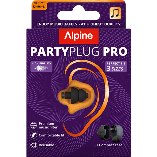 Alpine PartyPlug Pro Oordoppen Black 1 Paar