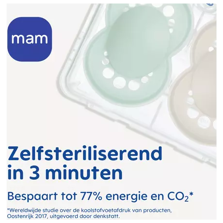 MAM Original Fopspeen Night 6-16 Maanden Beige 2 stuks