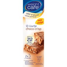 Weight Care 12-Uurtje Maaltijdreep Choco Crips 2 stuks