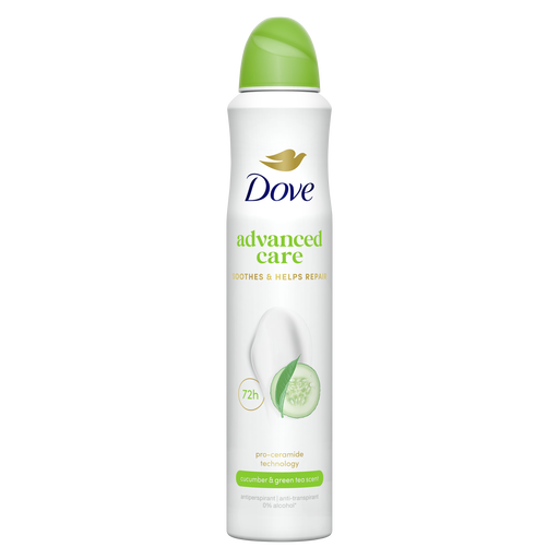 Dove Advanced Care Cucumber & Green Tea Deodorant Spray 200 ML