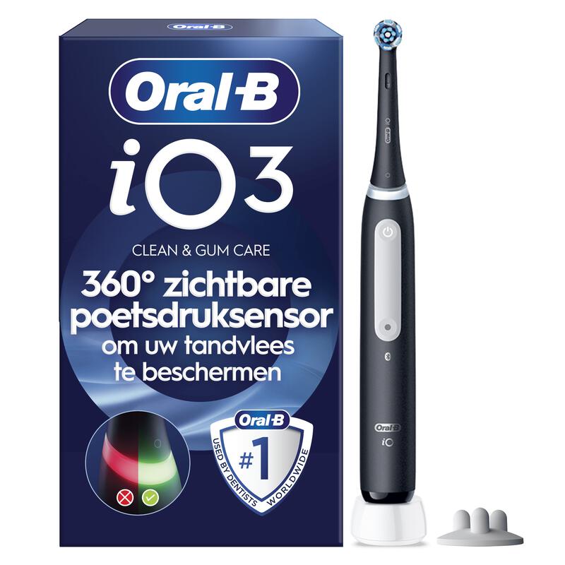 Oral-B iO 3s Zwart Elektrische Tandenborstel